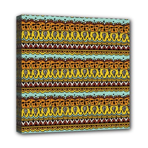 Bohemian Fabric Pattern Mini Canvas 8  X 8  by BangZart