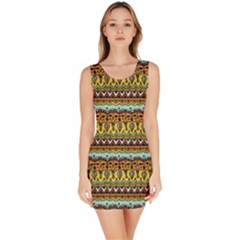 Bohemian Fabric Pattern Sleeveless Bodycon Dress by BangZart