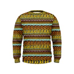 Bohemian Fabric Pattern Kids  Sweatshirt by BangZart