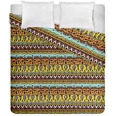 Bohemian Fabric Pattern Duvet Cover Double Side (california King Size) by BangZart