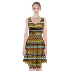 Bohemian Fabric Pattern Racerback Midi Dress by BangZart