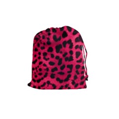 Leopard Skin Drawstring Pouches (medium)  by BangZart