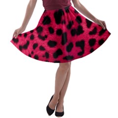 Leopard Skin A-line Skater Skirt by BangZart