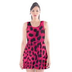 Leopard Skin Scoop Neck Skater Dress by BangZart