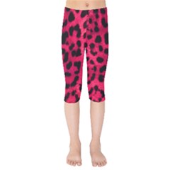 Leopard Skin Kids  Capri Leggings 