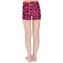 Leopard Skin Kids Sports Shorts View2