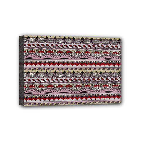 Aztec Pattern Patterns Mini Canvas 6  X 4  by BangZart