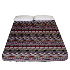 Aztec Pattern Patterns Fitted Sheet (queen Size) by BangZart