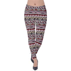 Aztec Pattern Patterns Velvet Leggings by BangZart