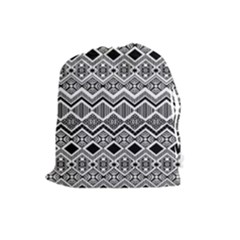 Aztec Design  Pattern Drawstring Pouches (large)  by BangZart