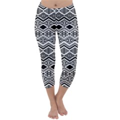 Aztec Design  Pattern Capri Winter Leggings  by BangZart