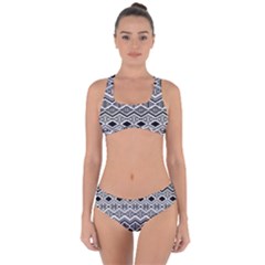 Aztec Design  Pattern Criss Cross Bikini Set