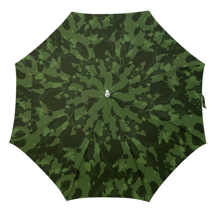 Camouflage Green Army Texture Straight Umbrellas