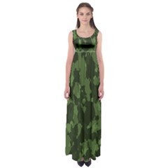 Camouflage Green Army Texture Empire Waist Maxi Dress by BangZart