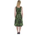 Camouflage Green Army Texture Midi Sleeveless Dress View2