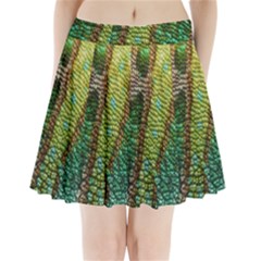 Chameleon Skin Texture Pleated Mini Skirt by BangZart