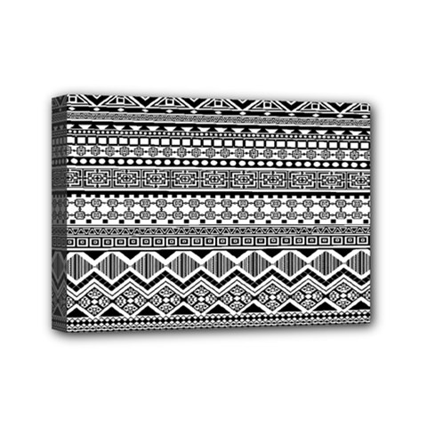 Aztec Pattern Design Mini Canvas 7  X 5  by BangZart