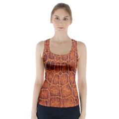 Crocodile Skin Texture Racer Back Sports Top by BangZart