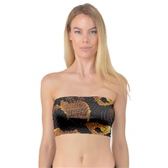 Gold Snake Skin Bandeau Top by BangZart