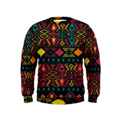 Bohemian Patterns Tribal Kids  Sweatshirt by BangZart