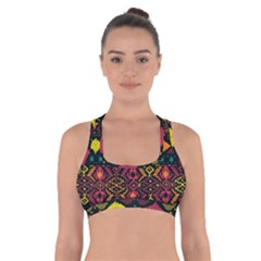 Bohemian Patterns Tribal Cross Back Sports Bra by BangZart