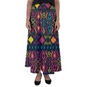 Bohemian Patterns Tribal Flared Maxi Skirt View1