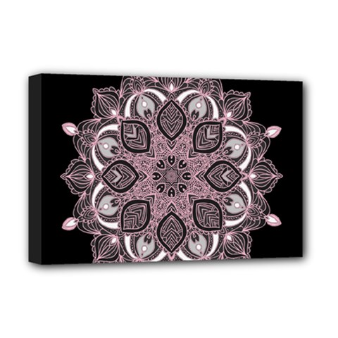 Ornate Mandala Deluxe Canvas 18  X 12   by Valentinaart