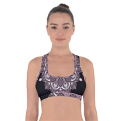 Ornate Mandala Cross Back Sports Bra