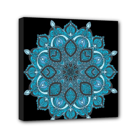 Ornate Mandala Mini Canvas 6  X 6  by Valentinaart