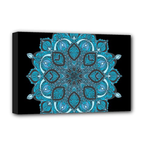 Ornate Mandala Deluxe Canvas 18  X 12   by Valentinaart