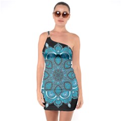 Ornate Mandala One Soulder Bodycon Dress