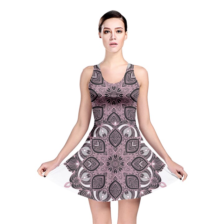 Ornate mandala Reversible Skater Dress