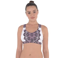 Ornate Mandala Cross String Back Sports Bra