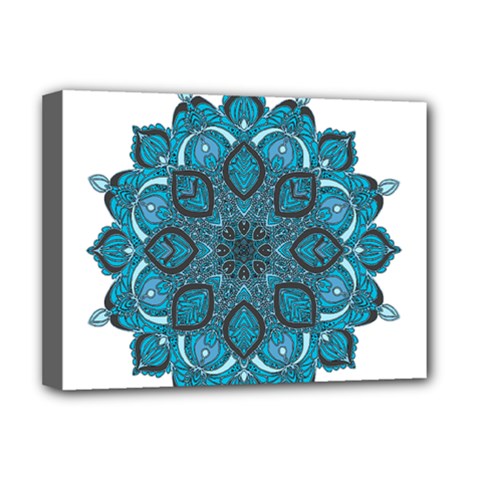 Ornate Mandala Deluxe Canvas 16  X 12   by Valentinaart