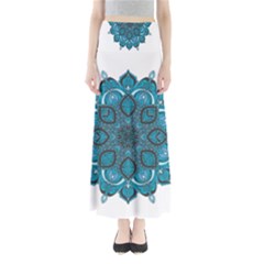 Ornate Mandala Full Length Maxi Skirt by Valentinaart