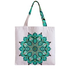 Ornate Mandala Zipper Grocery Tote Bag by Valentinaart