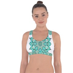 Ornate Mandala Cross String Back Sports Bra by Valentinaart