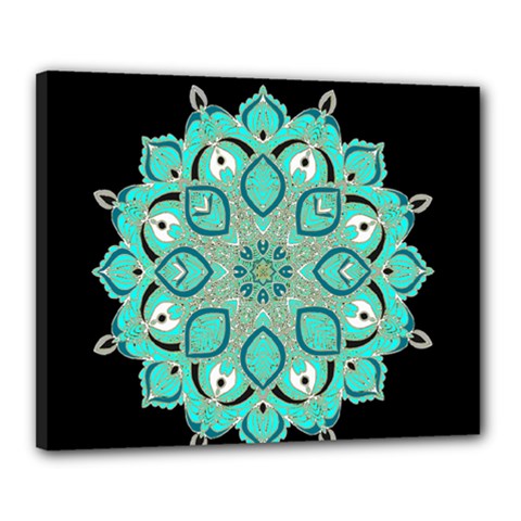 Ornate Mandala Canvas 20  X 16  by Valentinaart