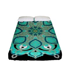 Ornate Mandala Fitted Sheet (full/ Double Size) by Valentinaart