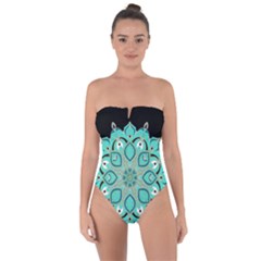 Ornate Mandala Tie Back One Piece Swimsuit