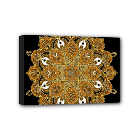 Ornate Mandala Mini Canvas 6  X 4  by Valentinaart