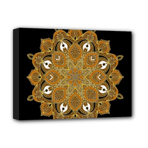 Ornate Mandala Deluxe Canvas 16  X 12   by Valentinaart