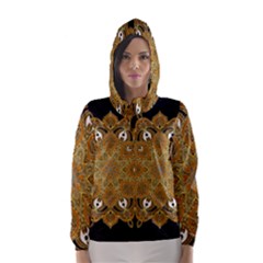 Ornate Mandala Hooded Wind Breaker (women) by Valentinaart