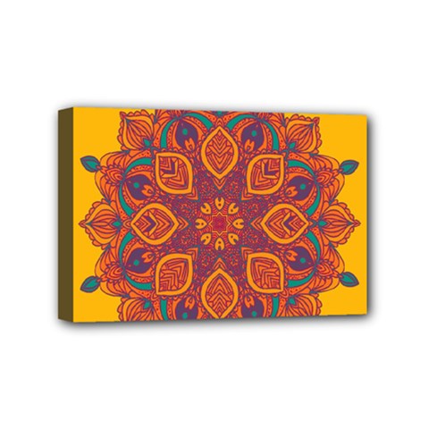 Ornate Mandala Mini Canvas 6  X 4  by Valentinaart