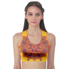 Ornate Mandala Sports Bra by Valentinaart