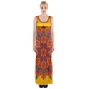 Ornate mandala Maxi Thigh Split Dress View1