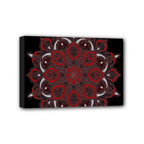 Ornate Mandala Mini Canvas 6  X 4  by Valentinaart