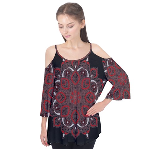 Ornate Mandala Flutter Tees by Valentinaart