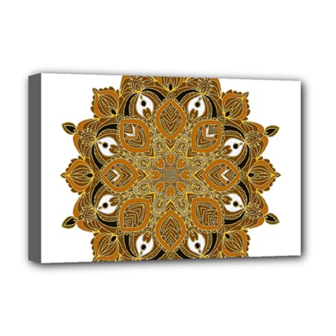 Ornate Mandala Deluxe Canvas 18  X 12   by Valentinaart