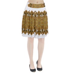 Ornate Mandala Pleated Skirt by Valentinaart